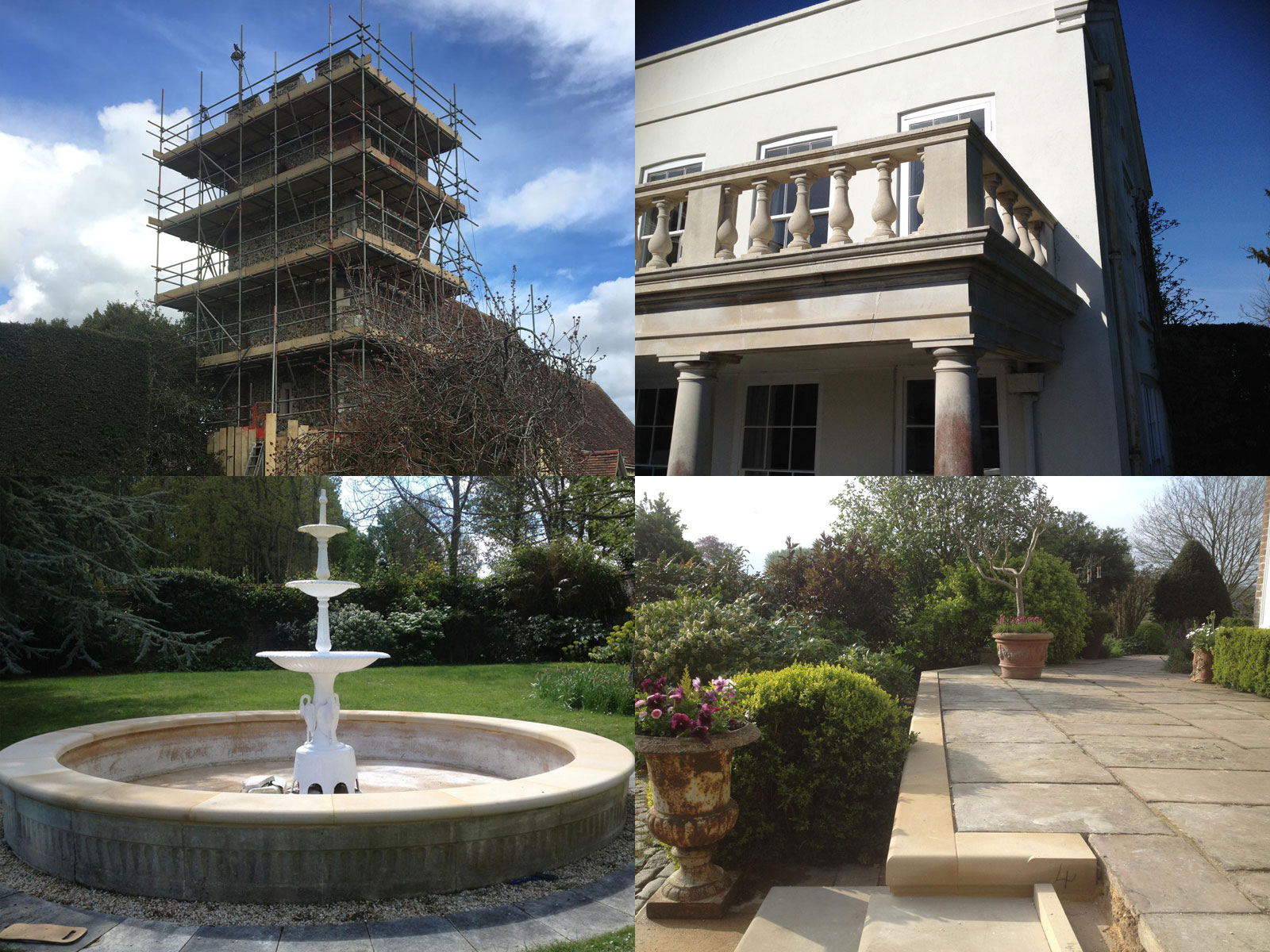 Range of project work from Cantuaria Stonemasons